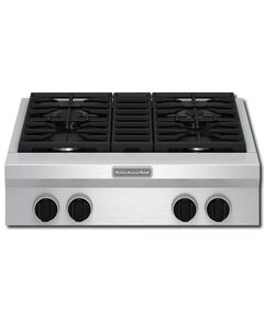 KitchenAid - 30" Built-In Gas Cooktop - Stainless steel