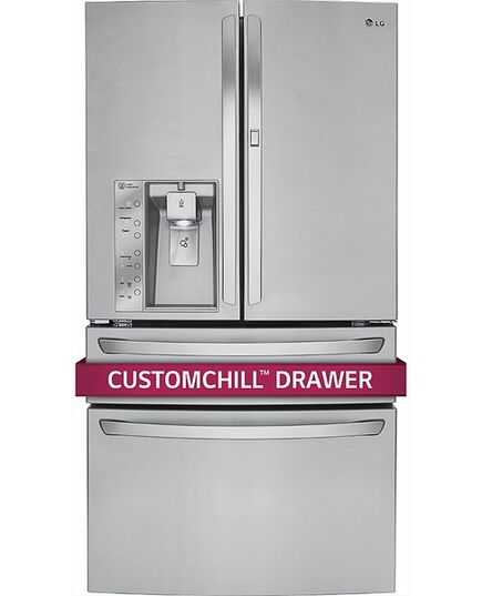 LG - Door-in-Door 29.9 Cu. Ft. 4-Door French Door Refrigerator with Thru-the-Door Ice and Water - Stainless steel, изображение 2