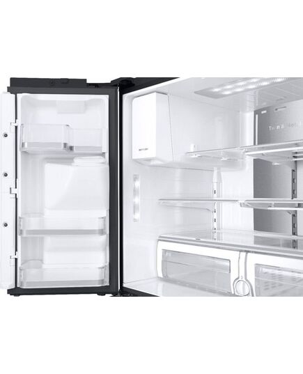 Samsung - Family Hub 22.2 Cu. Ft. 4-Door French Door Counter-Depth Refrigerator - Fingerprint Resistant Black Stainless Steel, изображение 2
