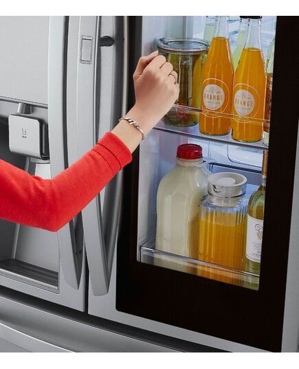 LG - 29.7 Cu. Ft. 4-Door French InstaView Door-in-Door Smart Wi-Fi Enabled Refrigerator - Stainless steel, изображение 5
