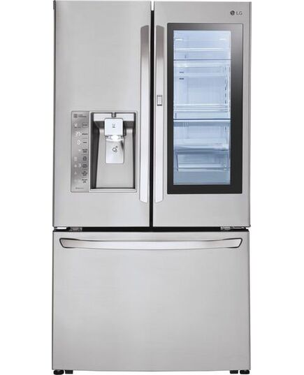 LG - 23.5 Cu. Ft. French InstaView Door-in-Door Counter-Depth Smart Wi-Fi Enabled Refrigerator - Stainless steel, изображение 4