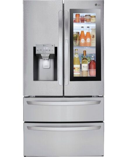 LG - InstaView Door-in-Door 27.8 Cu. Ft. 4-Door French Door Refrigerator - PrintProof Stainless Steel, изображение 4