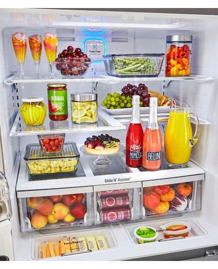 LG - 29.7 Cu. Ft. 4-Door French InstaView Door-in-Door Smart Wi-Fi Enabled Refrigerator - Stainless steel, изображение 9