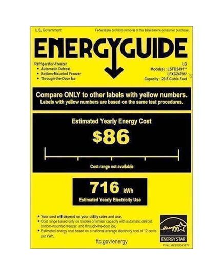 LG - 23.5 Cu. Ft. French InstaView Door-in-Door Counter-Depth Smart Wi-Fi Enabled Refrigerator - PrintProof Black Stainless Steel, изображение 10