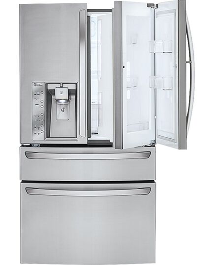 LG - Door-in-Door 29.9 Cu. Ft. 4-Door French Door Refrigerator with Thru-the-Door Ice and Water - Stainless steel, изображение 11