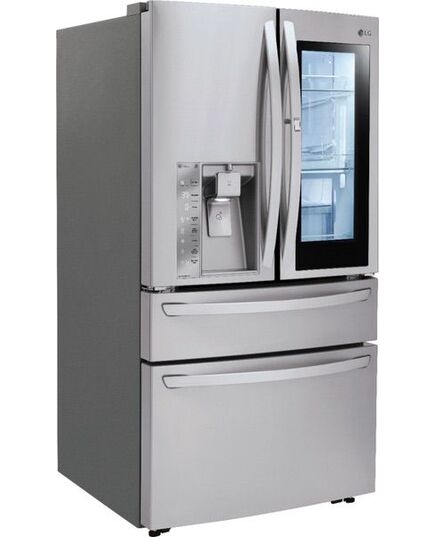 LG - 29.7 Cu. Ft. 4-Door French InstaView Door-in-Door Smart Wi-Fi Enabled Refrigerator - Stainless steel, изображение 12