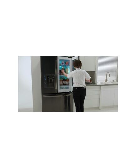 LG - 23.5 Cu. Ft. French InstaView Door-in-Door Counter-Depth Smart Wi-Fi Enabled Refrigerator - Stainless steel, изображение 12