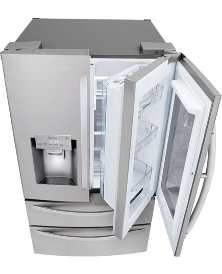 LG - InstaView Door-in-Door 27.8 Cu. Ft. 4-Door French Door Refrigerator - PrintProof Stainless Steel, изображение 13