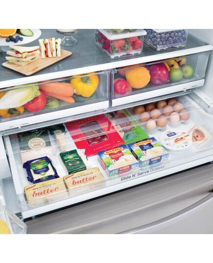 LG - InstaView Door-in-Door 27.8 Cu. Ft. 4-Door French Door Refrigerator - PrintProof Stainless Steel, изображение 15
