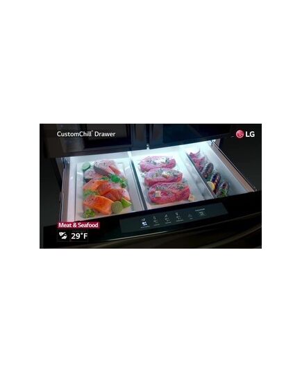 LG - Door-in-Door 29.9 Cu. Ft. 4-Door French Door Refrigerator with Thru-the-Door Ice and Water - Stainless steel, изображение 15
