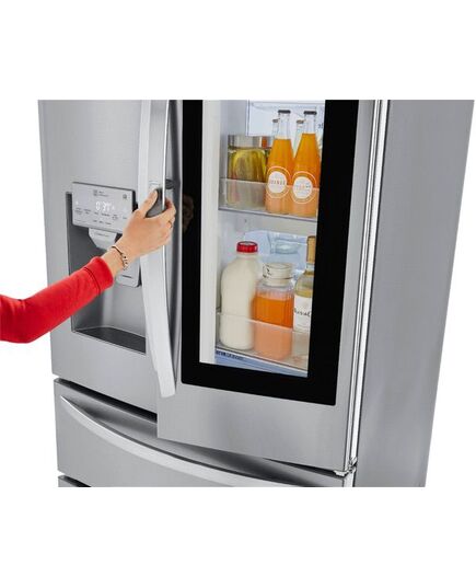 LG - InstaView Door-in-Door 27.8 Cu. Ft. 4-Door French Door Refrigerator - PrintProof Stainless Steel, изображение 18