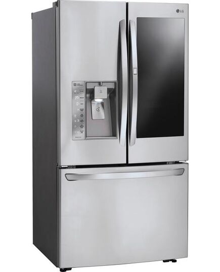 LG - 23.5 Cu. Ft. French InstaView Door-in-Door Counter-Depth Smart Wi-Fi Enabled Refrigerator - Stainless steel, изображение 20