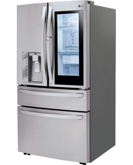 LG - 29.7 Cu. Ft. 4-Door French InstaView Door-in-Door Smart Wi-Fi Enabled Refrigerator - Stainless steel, изображение 23