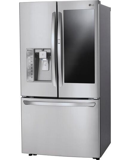 LG - 23.5 Cu. Ft. French InstaView Door-in-Door Counter-Depth Smart Wi-Fi Enabled Refrigerator - Stainless steel, изображение 21