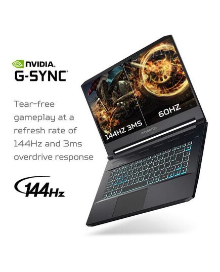 Acer Predator Triton 500 Thin & Light Gaming Laptop, Intel Core i7-8750H, GeForce RTX 2080 Max-Q, 15.6" Full HD 144Hz 3ms G-Sync IPS Display, 32GB DDR4, 1TB PCIe NVMe SSD RAID 0, RGB KB, PT515-51-765U, изображение 10