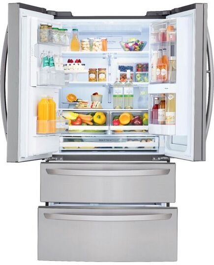 LG - InstaView Door-in-Door 27.8 Cu. Ft. 4-Door French Door Refrigerator - PrintProof Stainless Steel, изображение 31