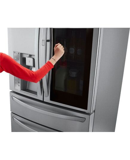 LG - 29.7 Cu. Ft. 4-Door French InstaView Door-in-Door Smart Wi-Fi Enabled Refrigerator - Stainless steel, изображение 30