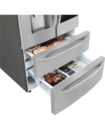LG - InstaView Door-in-Door 27.8 Cu. Ft. 4-Door French Door Refrigerator - PrintProof Stainless Steel, изображение 33
