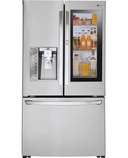 LG - 23.5 Cu. Ft. French InstaView Door-in-Door Counter-Depth Smart Wi-Fi Enabled Refrigerator - Stainless steel, изображение 26