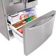 LG - 23.5 Cu. Ft. French InstaView Door-in-Door Counter-Depth Smart Wi-Fi Enabled Refrigerator - Stainless steel, изображение 5
