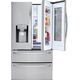 LG - InstaView Door-in-Door 27.8 Cu. Ft. 4-Door French Door Refrigerator - PrintProof Stainless Steel, изображение 5