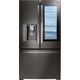 LG - 23.5 Cu. Ft. French InstaView Door-in-Door Counter-Depth Smart Wi-Fi Enabled Refrigerator - PrintProof Black Stainless Steel, изображение 11