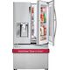 LG - 23.5 Cu. Ft. French InstaView Door-in-Door Counter-Depth Smart Wi-Fi Enabled Refrigerator - Stainless steel, изображение 22