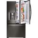 LG - 23.5 Cu. Ft. French InstaView Door-in-Door Counter-Depth Smart Wi-Fi Enabled Refrigerator - PrintProof Black Stainless Steel, изображение 30